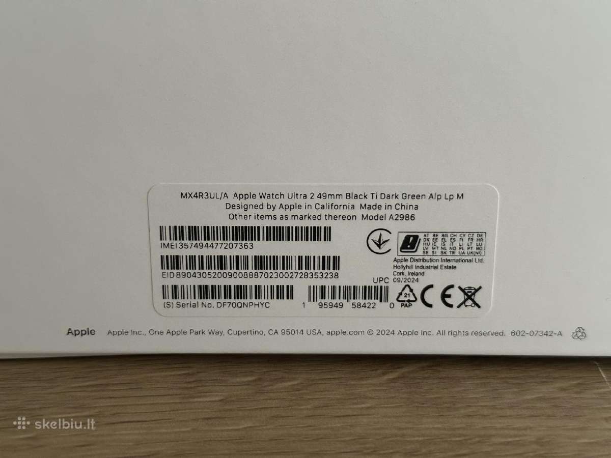 Apple Watch Ultra 2 Black - nuotraukos Nr. 7