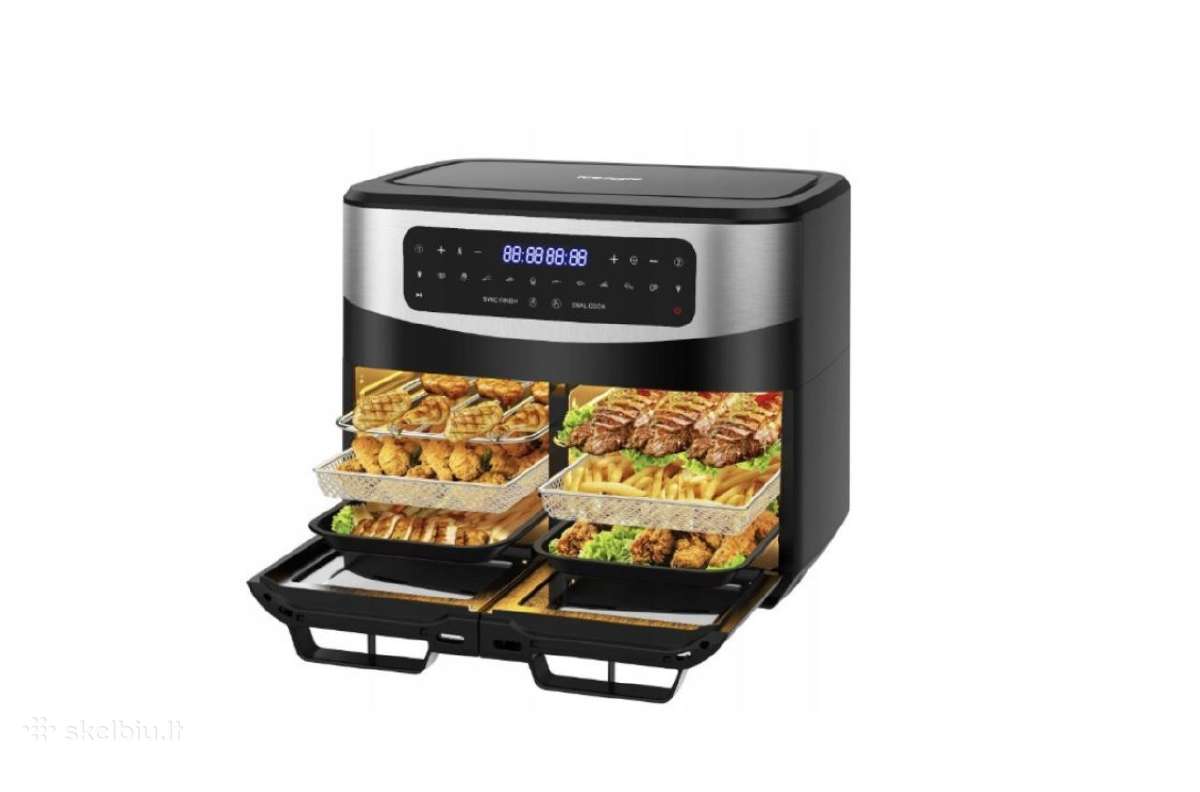 Nauja, pigiai, air fryer gruzdintuvė 12l , 2600w - nuotraukos Nr. 7