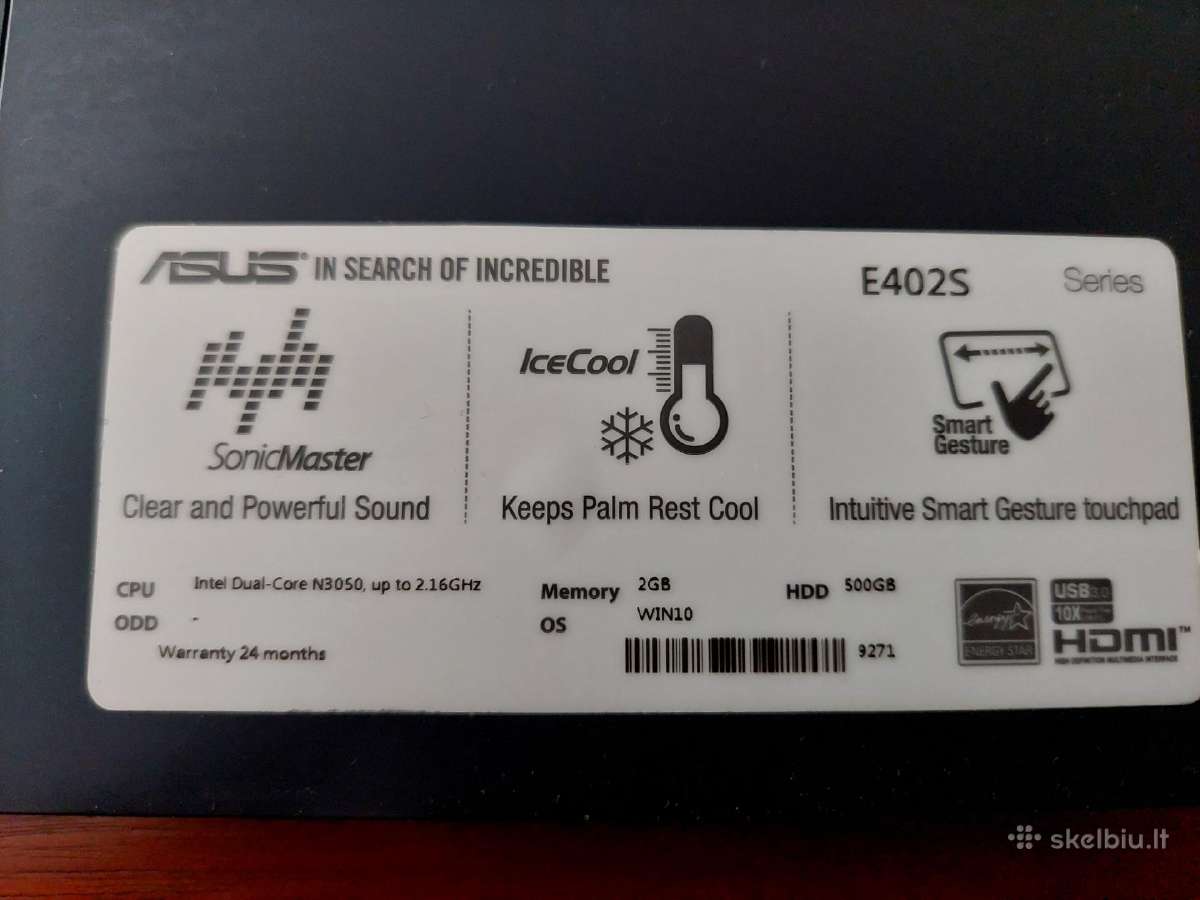Asus E402s dalimis - nuotraukos Nr. 6
