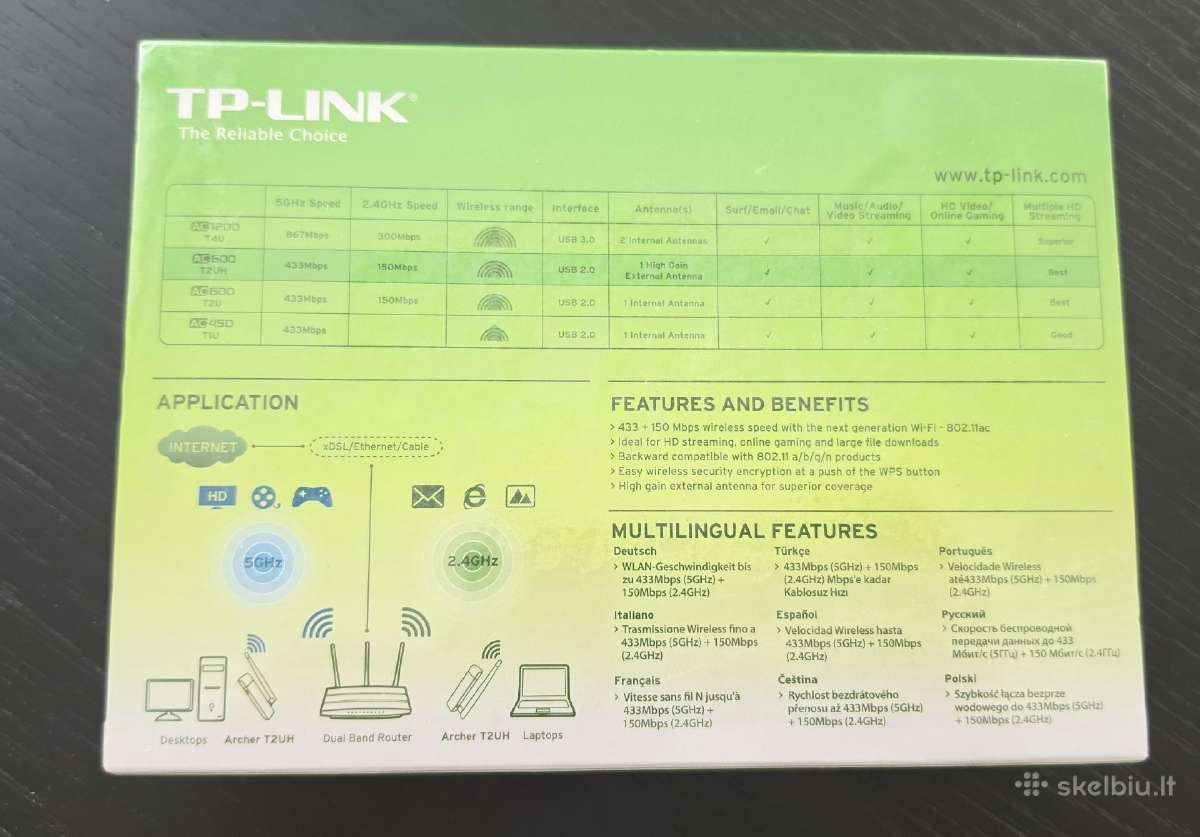 Naujas WiFi Usb adapteris Tp-link Ac600. - nuotraukos Nr. 2