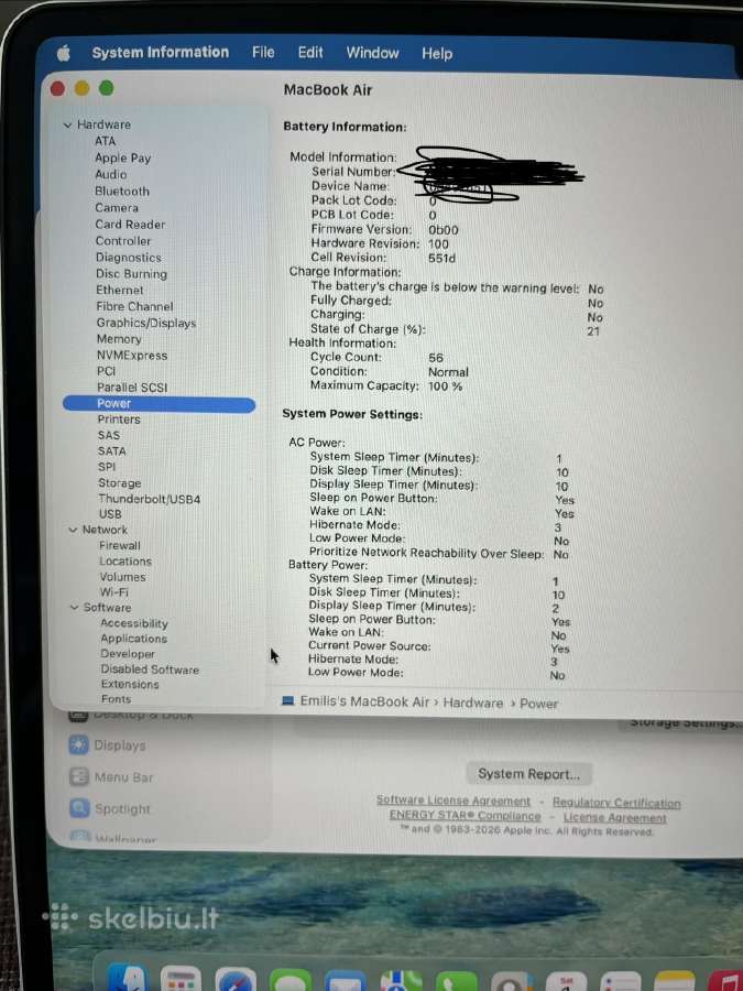 Apple MacBook Air M4 16/256 - nuotraukos Nr. 7