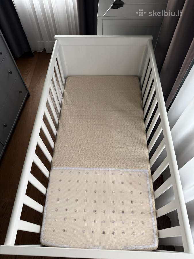 Ikea lovytė su lonas čiužiniu (beveik nenaudota). - nuotraukos Nr. 3