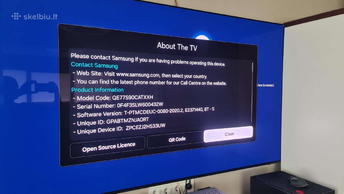 77" Oled televizoriius Samsung Qe77s90cat - nuotraukos Nr. 17