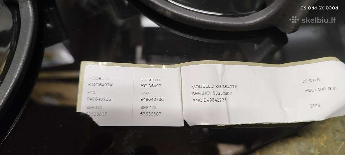 Electrolux Beko Imontuojama Dujine Kaitle elektrin - nuotraukos Nr. 3
