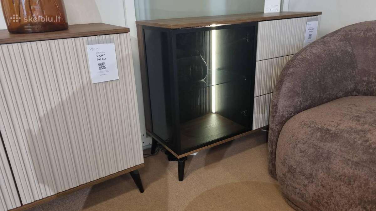 Modernus svetainės komplektas su LED apšvietimu - nuotraukos Nr. 3