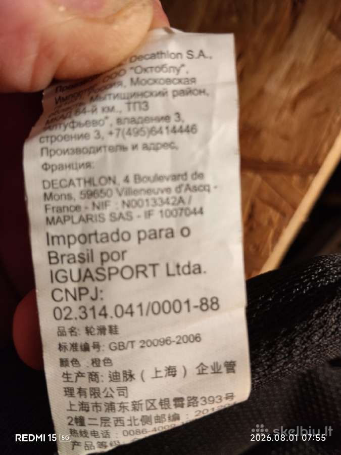 Oxelo riedučiai 47 dydis Eu - nuotraukos Nr. 6