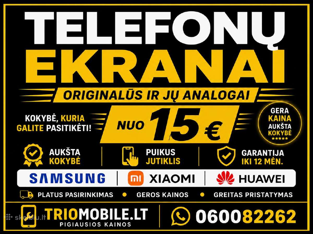 Samsung, Huawei, Xiaomi, Google pixel ekranai - nuotraukos Nr. 6
