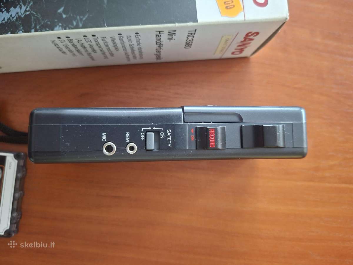 Diktofonas Sanyo Trc 3580 su kasete - nuotraukos Nr. 4