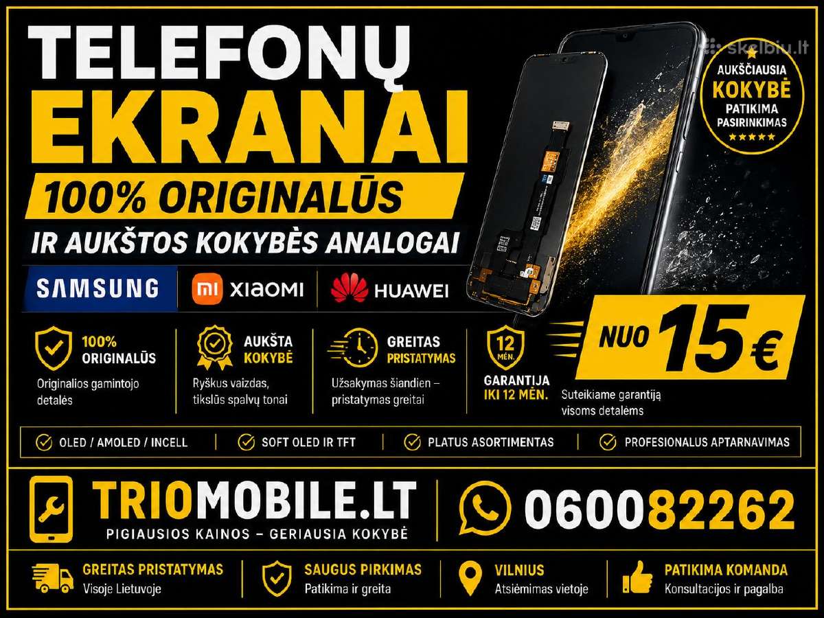 iPhone, Samsung, Huawei, Xiaomi ekranai - nuotraukos Nr. 5