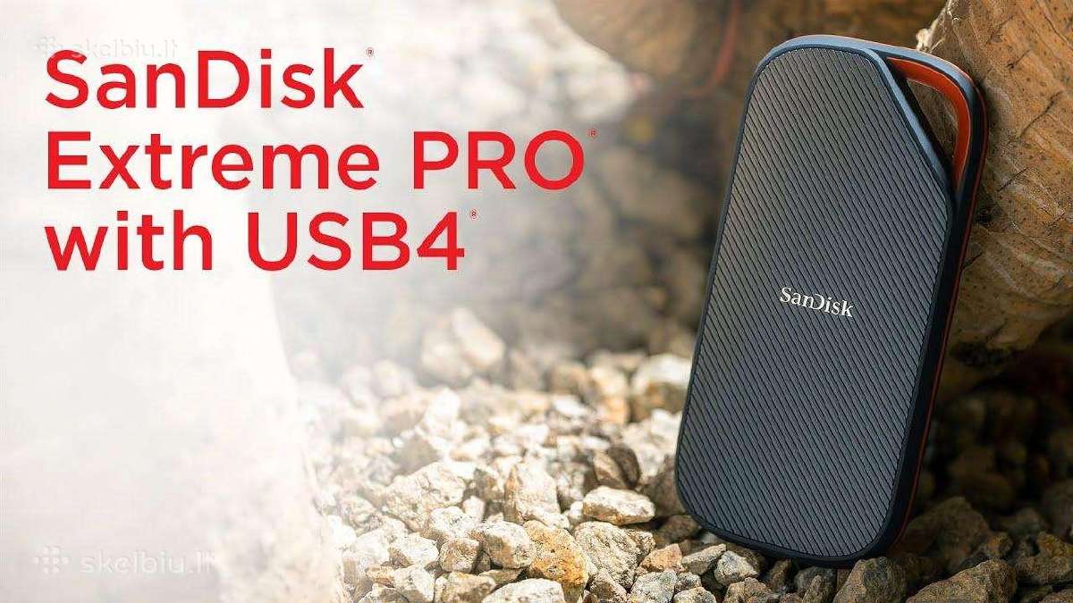 Sandisk Extreme Pro Portable SSD 3800mb/s 2 TB - nuotraukos Nr. 6