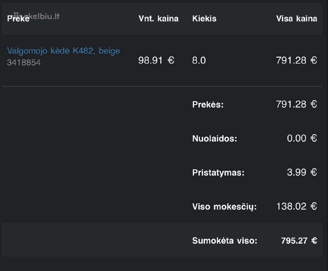Valgomojo kėdės - nuotraukos Nr. 6