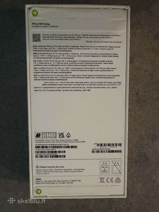 iPhone 16 Pro Max 256gb - nuotraukos Nr. 2
