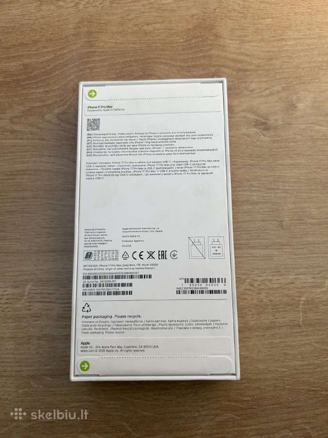 iPhone 17 pro max 1tb - nuotraukos Nr. 2