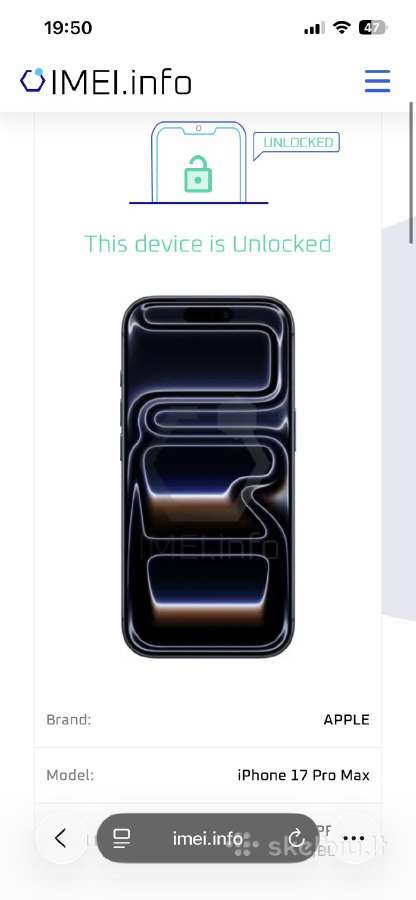 iPhone 17 pro max 1tb - nuotraukos Nr. 6