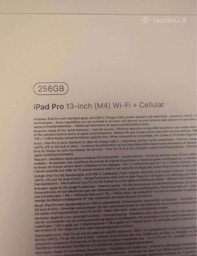 iPad Pro 13-inch (M4) 256gb - nuotraukos Nr. 3