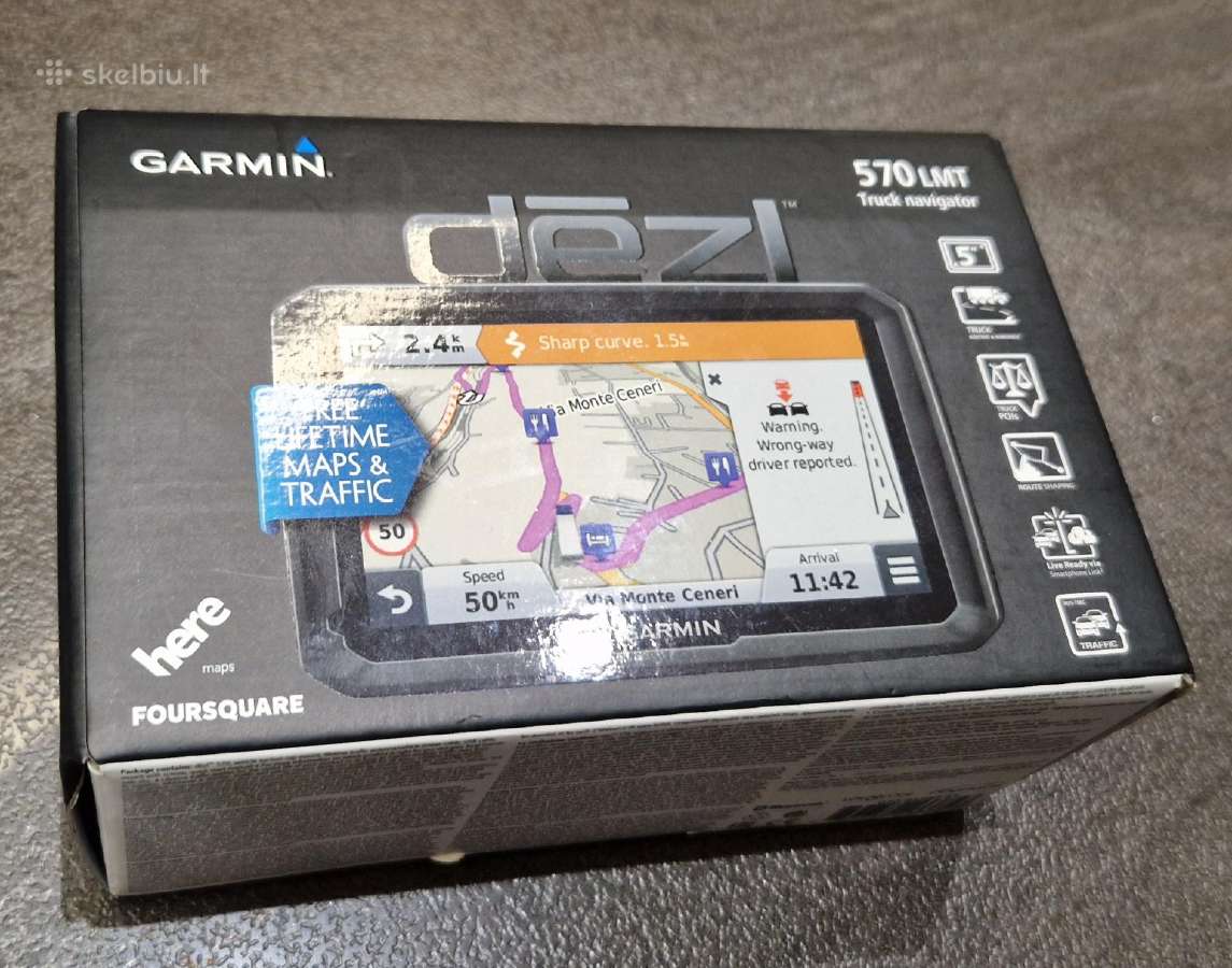 Garmin Dezl 570 Lmt GPS Navigacija - nuotraukos Nr. 12