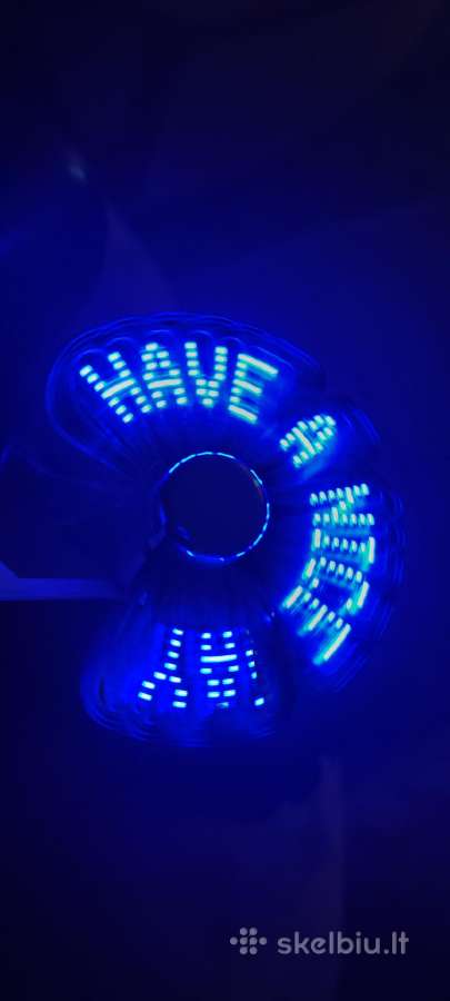 Usb ventiliatorius su LED projekcija - nuotraukos Nr. 4