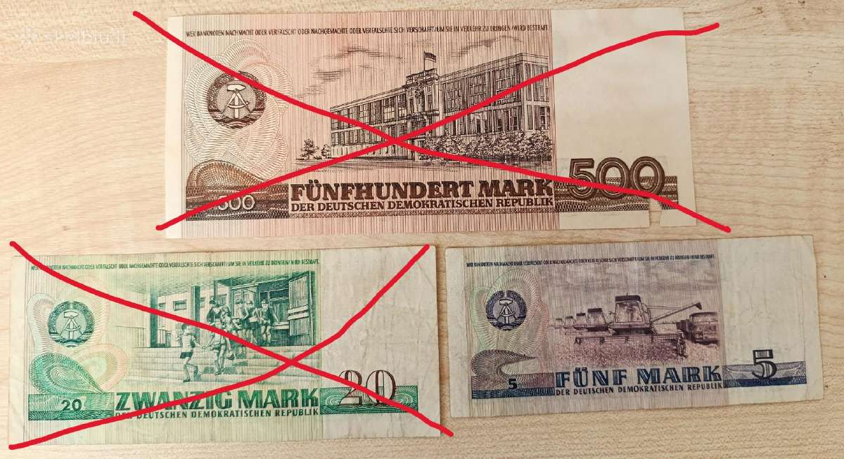 Ddr banknotos. - nuotraukos Nr. 4