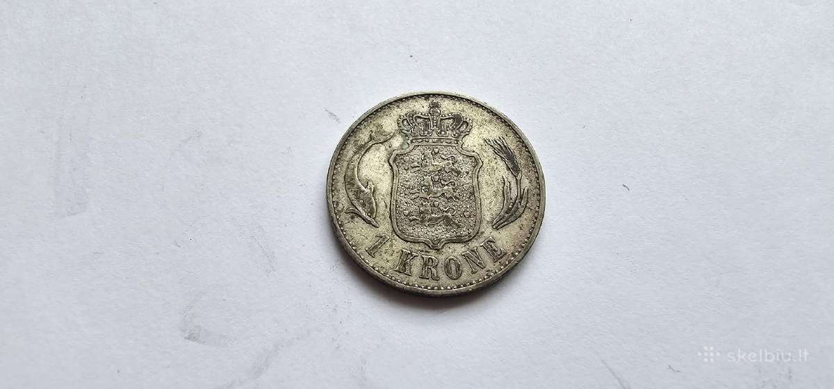 1898 1 krona Danija, reta - nuotraukos Nr. 2