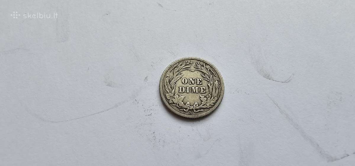 1909 dime 10 centu Usa - nuotraukos Nr. 2