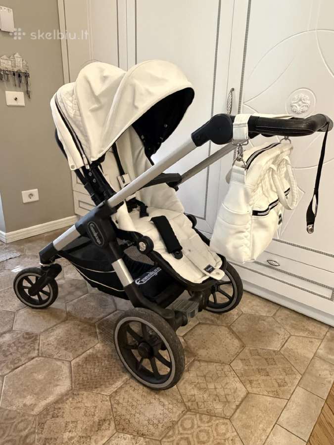 Emmaljunga Nxt90 De Luxe Polar White vežimas - nuotraukos Nr. 8