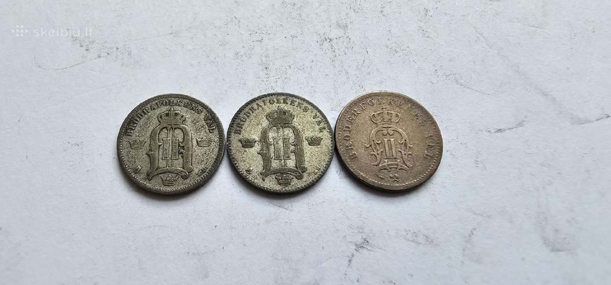 1880-1902 Svedija Norvegija 10 ore - nuotraukos Nr. 2