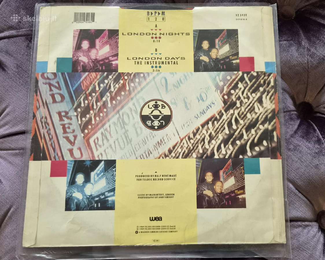Lp, London Boys - London Nights (singlas) vinilas - nuotraukos Nr. 2