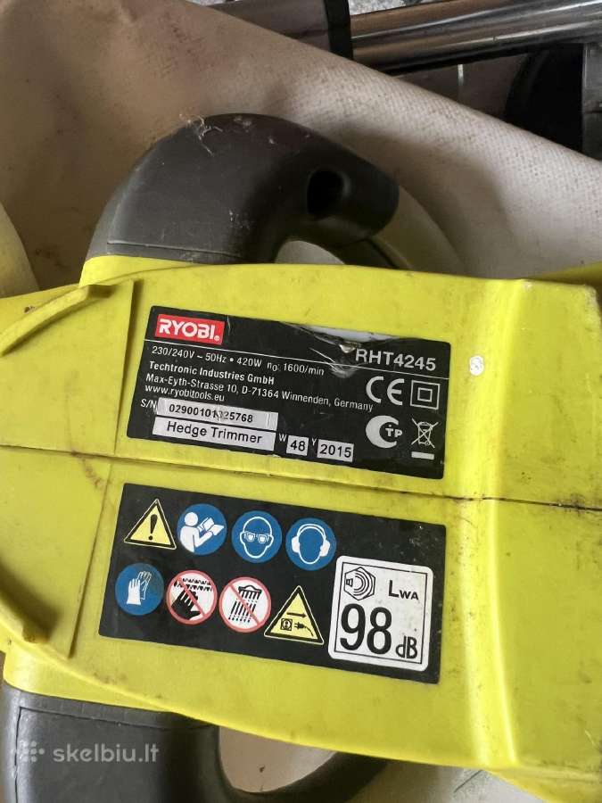 Gyvatvorių žirklės Ryobi Rht4245 - nuotraukos Nr. 2