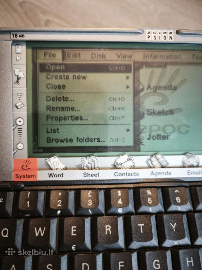 Kišeninis kompiuteris Psion Series 5mx - nuotraukos Nr. 7