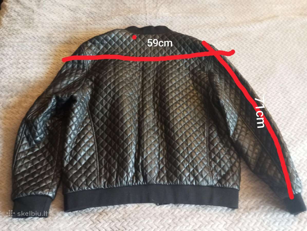 Nauja Striukė vyrams natūrali oda Philipp Plein - nuotraukos Nr. 6