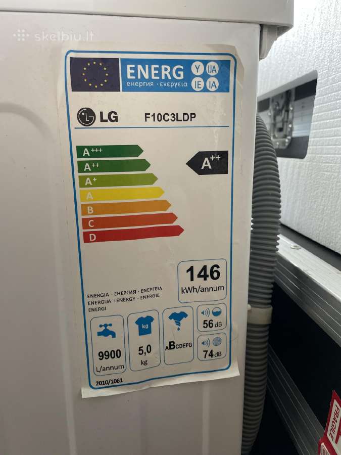 LG puiki skalbimo mašina direct drive 5kg - nuotraukos Nr. 3