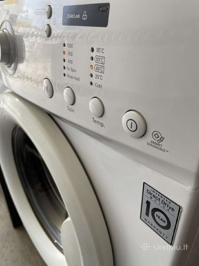 LG puiki skalbimo mašina direct drive 5kg - nuotraukos Nr. 5