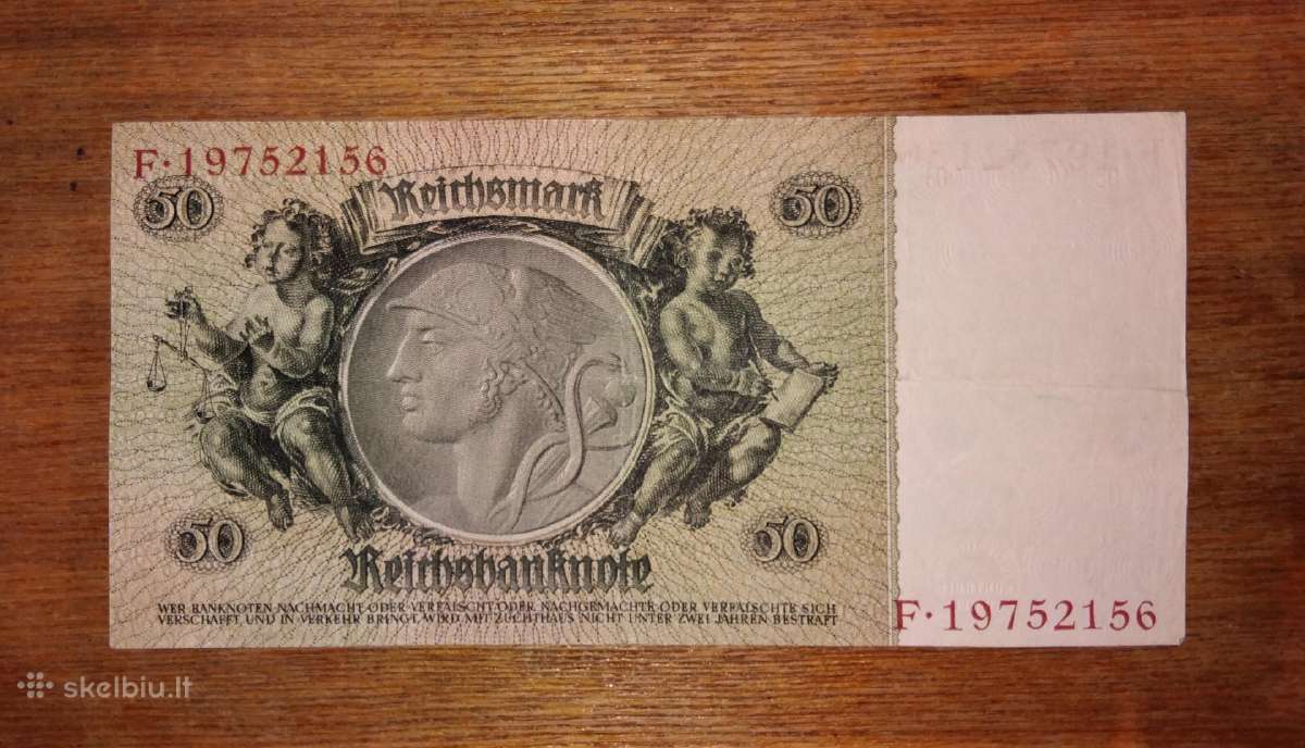 Vokietijos 50 reichsmark banknotas - nuotraukos Nr. 2