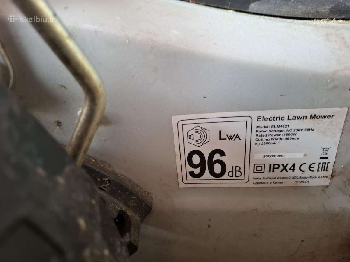 Makita Elm4621 savaeigė elektrinė vejapjovė - nuotraukos Nr. 3