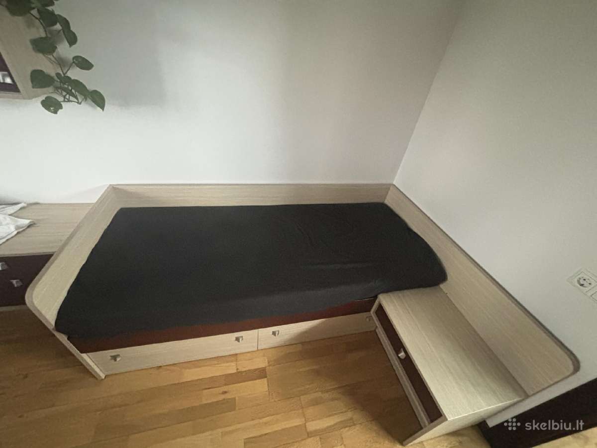 Parduodama lova 90x200 su dormeo čiužiniu - nuotraukos Nr. 3