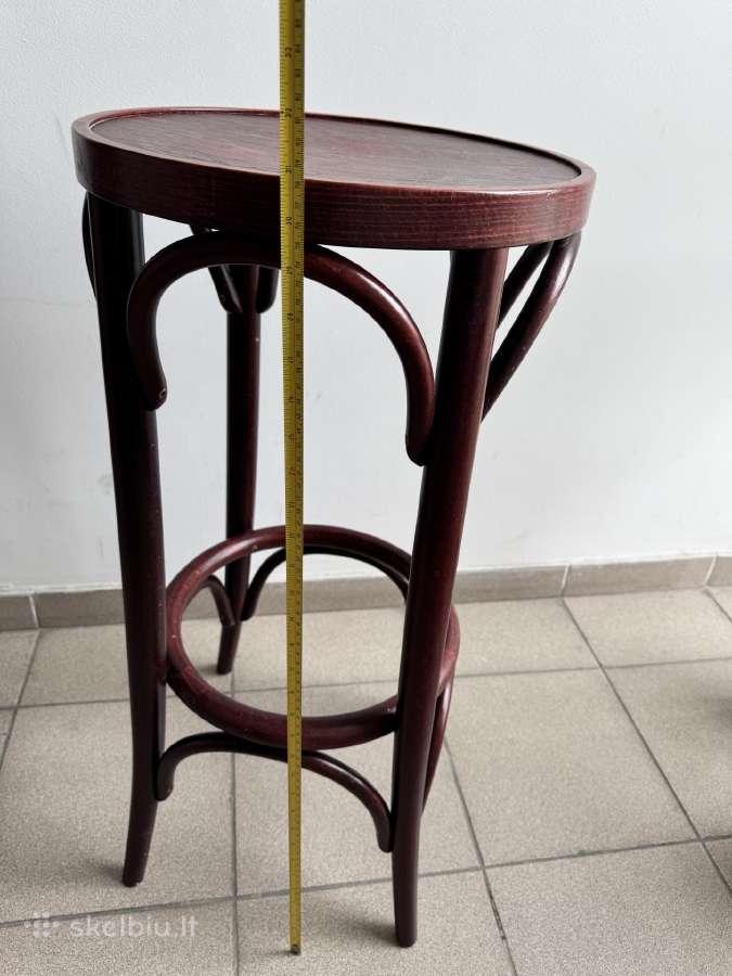 Natūralaus medžio Thonet stiliaus baro kėdė - nuotraukos Nr. 3