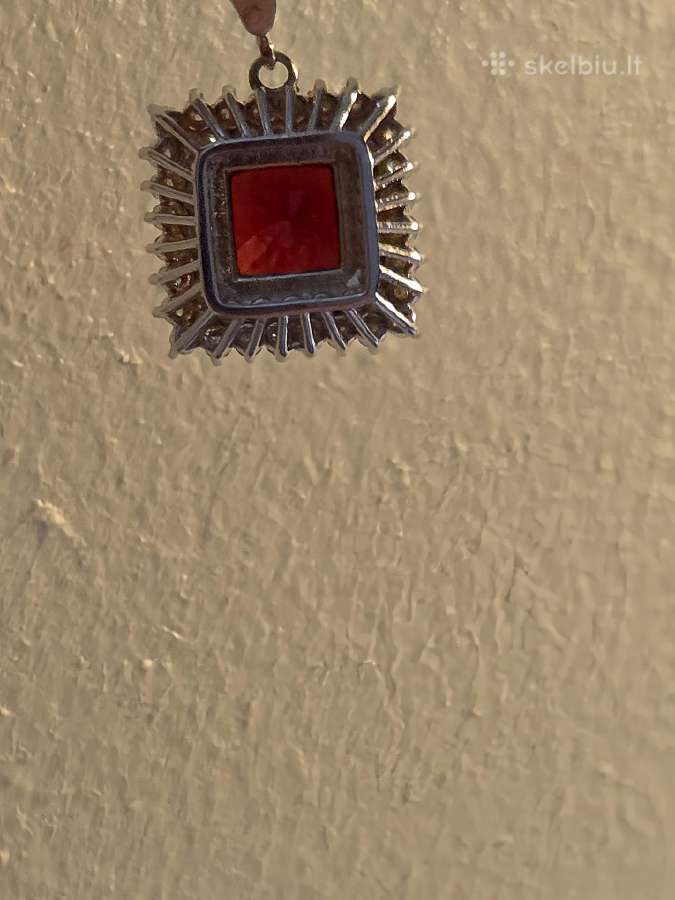 Auksinis 3,7ct Burmos špinelio pakabukas - nuotraukos Nr. 10
