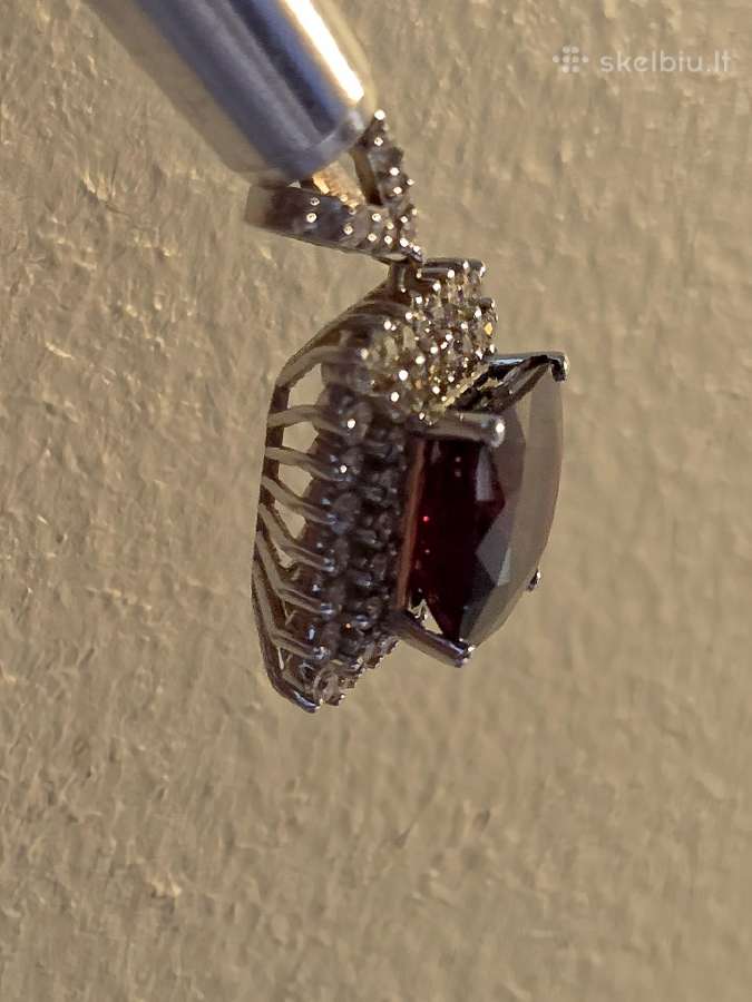 Auksinis 3,7ct Burmos špinelio pakabukas - nuotraukos Nr. 2