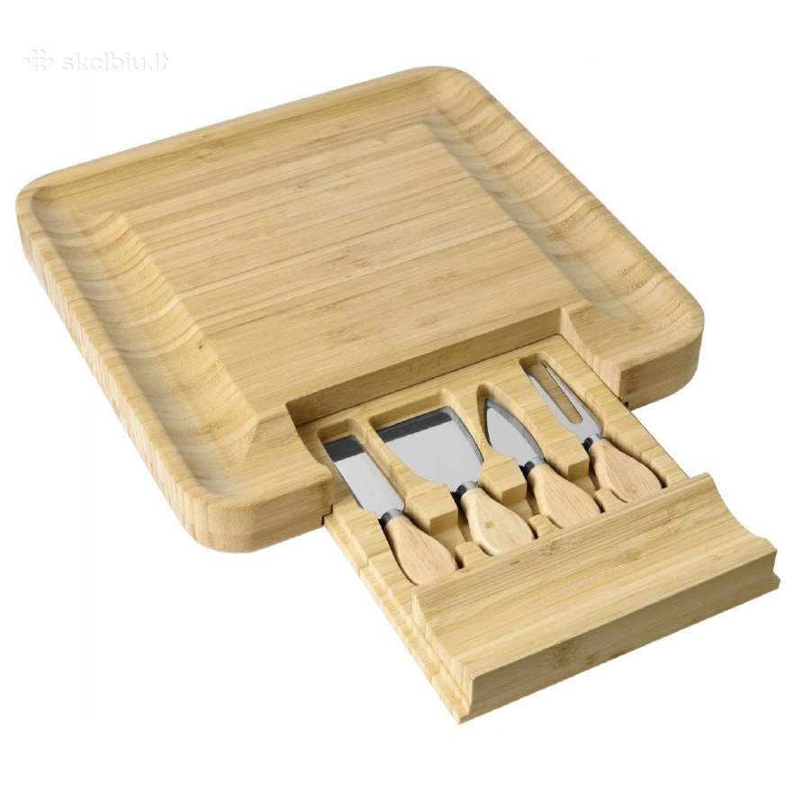 Bambuko lenta užkandžiams su peiliais - nuotraukos Nr. 7