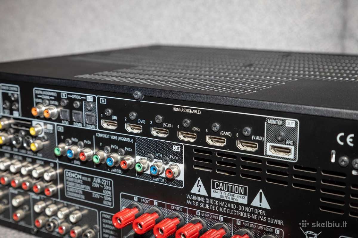 Denon Avr-2311 AV Resiveris - nuotraukos Nr. 8