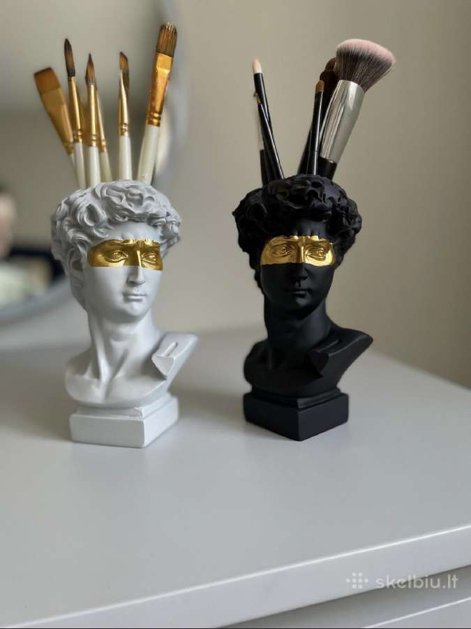 David statulėlė/vaza golden mask, juodos spalvos - nuotraukos Nr. 2