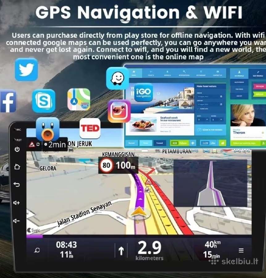 Carplay android autotv, navi, obd2, any car! - nuotraukos Nr. 2