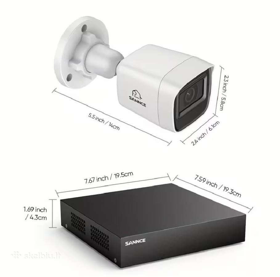Vaizdo stebėjimo sistema su 1 TB disku įrašams - nuotraukos Nr. 6