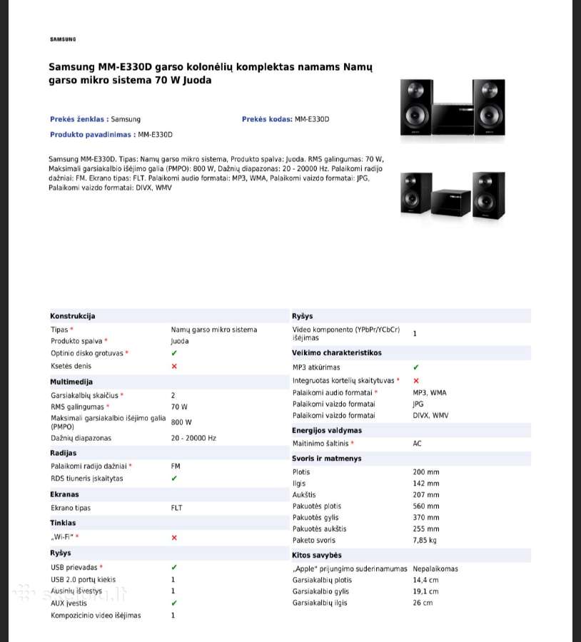 Samsung garso kolonėlių komplektas - nuotraukos Nr. 4