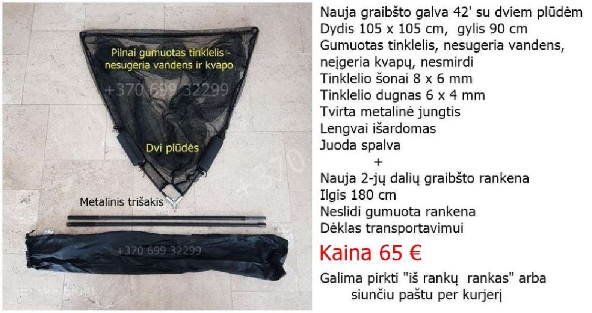 Plaukiantis karpinis svėrimo/laikymo maišas - nuotraukos Nr. 5