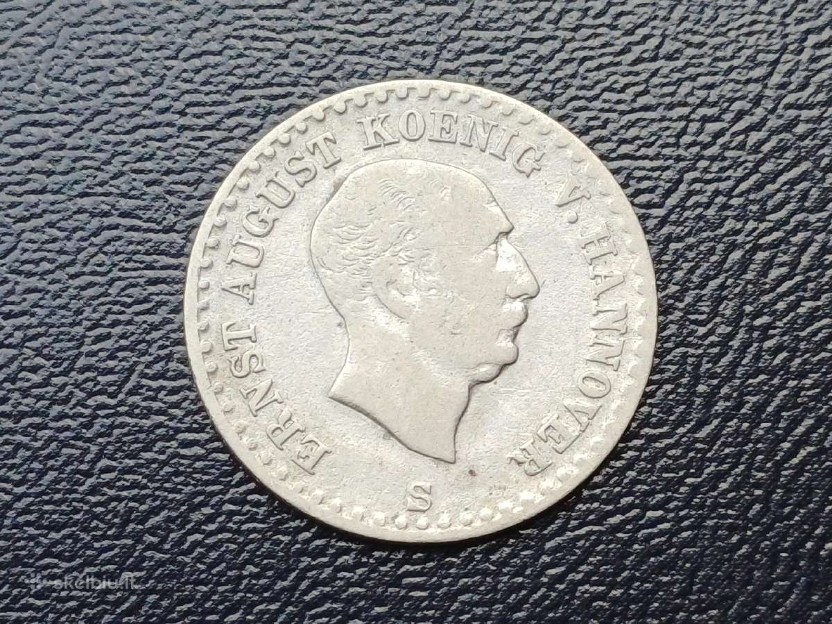 1/12 talerio 1843 S. Hanoveris sidabras - nuotraukos Nr. 2