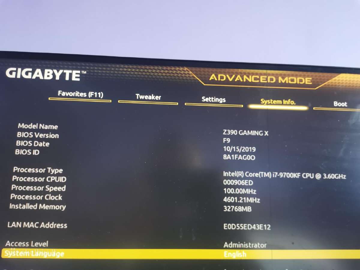 MB + Cpu i7 9th + RAM 32gb(gaming Bundle) - nuotraukos Nr. 4