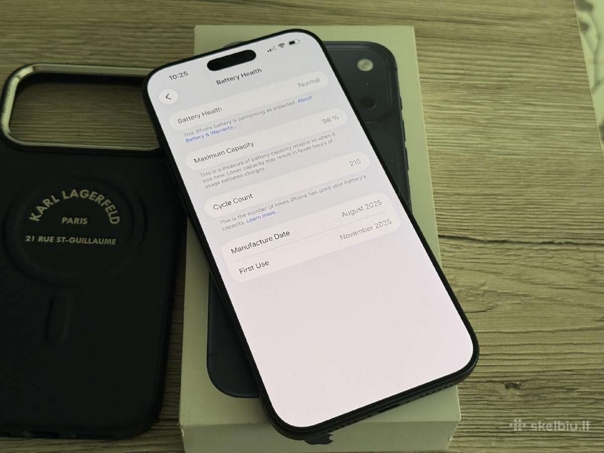 Parduodu iPhone 17 pro max 256gb blue - nuotraukos Nr. 4