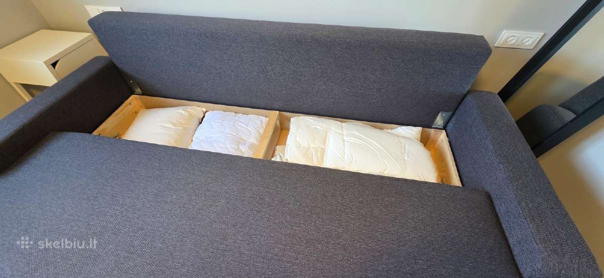 Parduodama puiki Ikea 3-vietė sofa-lova - nuotraukos Nr. 3