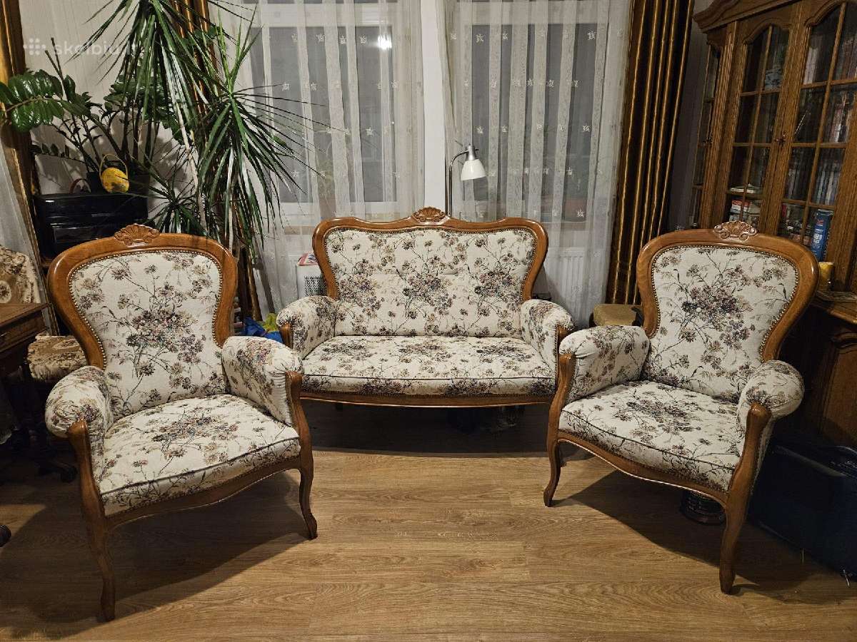 Retro st,super stovio dvisėdė sofutė+2 foteliai - nuotraukos Nr. 10